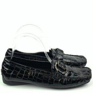 Stuart Weitzman flats 6.5 patent leather tortoise